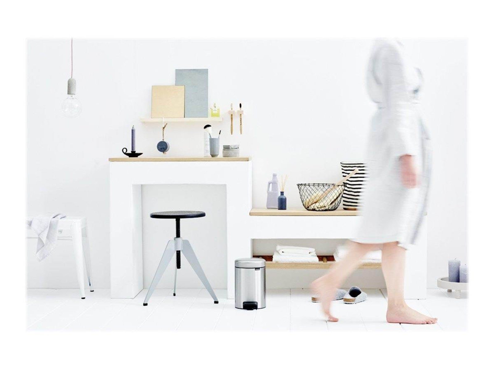 brabantia newIcon - rubbish bin - 3 L - matt steel brabantia newIcon - rubbish bin - 3 L - matt steel